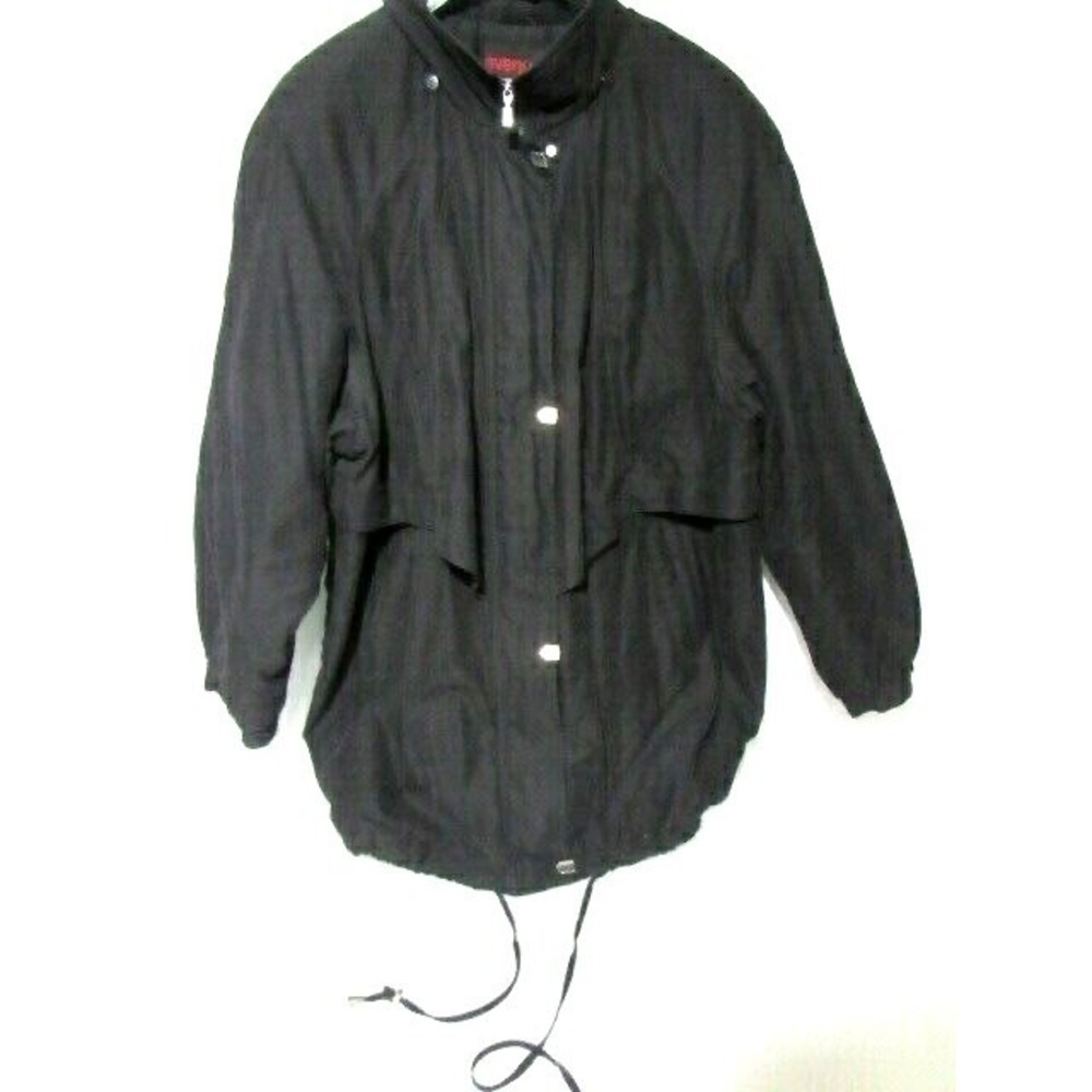 Avenue Coat Womens Black Quilt Collection Zipper Polyester Water‎ Resist Sz XL